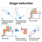 Portable Bidet 2 Pack, RUFCRIL 500ml Peri Bottle Postpartum, Boilable TPE