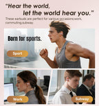 Kinglucky Clip-On Earbuds Gen 3, Open-Ear Wireless Bluetooth 6.0 Headphones with Mic, Secure Fit for Small Ears & Glasses Wearers, 50H Playtime, LED Digital Display, ENC, IPX5 Waterproof(Balck)