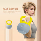 SPORTNOW 4/6/8/10/12kg Soft Kettlebell with Non Slip Handle Grey