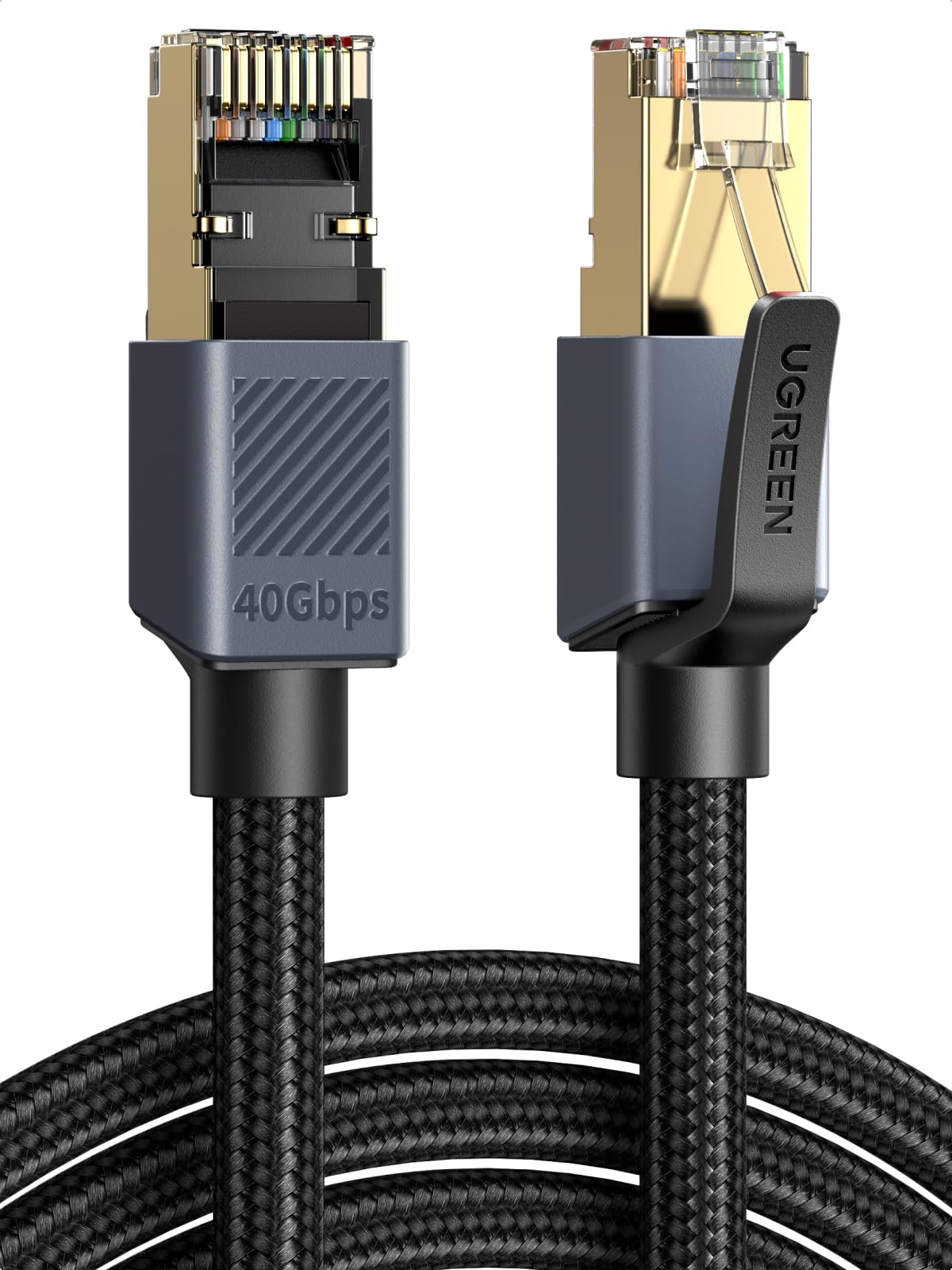 UGREEN Ethernet Cable 3m, Cat 8 High-Speed 40Gbps Internet Cable Braided