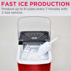 Frigidaire EFIC123-SS Counter Top Maker, Produces 26 pounds Ice per Day, Stainless Steel