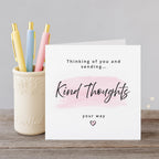 Thinking of You Card – Paper Hearts Design | Encouragement and Support Card for Friend, Family or Colleague | Comfort for Grief, Tough Times or Just Because | Blank Inside | Eco Packaging