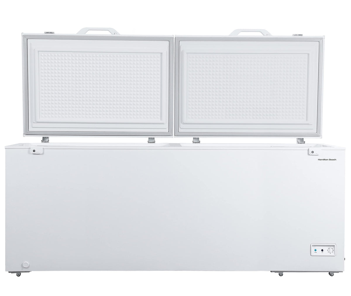 Hamilton Beach 17 cu ft Chest Deep Freezer - White, GARAGE READY Food for Large Family, Storage Basket, Space-Saving Flat Back, Stay-Open Lid, Front-Access Drain, for Basement, Laundry Room, Cottage