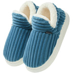 Misolin Slippers Women Clouds Bootie Corduroy Memory Foam Warm House Shoes