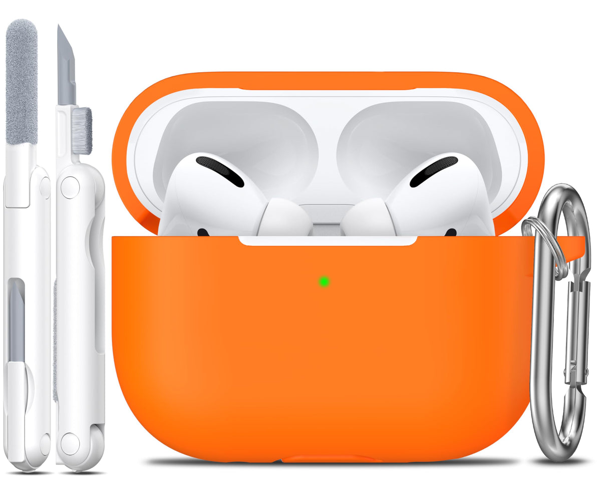 R-fun for AirPods Pro 3 Case Soft Silicone Protective Cover, Black