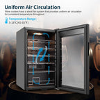 Mini Beverage Refrigerator Cooler -Small Beverage Fridge 1.4cu.ft