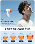 5 Pairs Replacement Ear Tips for AirPods Pro 3 (White)