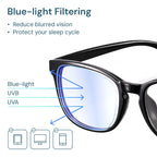 Gaoye Blue Light Blocking Glasses -Fashion Square Eyeglasses, Anti UV Ray Computer Gaming Glasses Blue Blockers for Women/Men