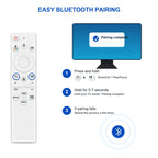 2-Pack Replacement Remote for Roku TV, Compatible with TCL, Onn, Hisense, Sharp, Philips, RCA, Insignia and Other Roku TVs, No Setup Required