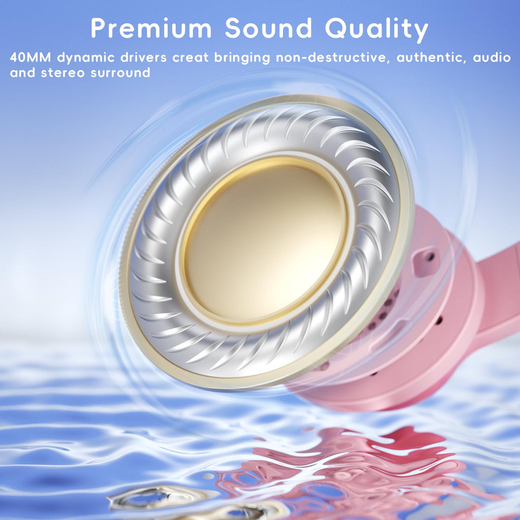 Candy Bila Wired Kids Headphones for School, Over-Ear for Boys Girls