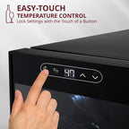 SCHMÉCKÉ 12 Bottle Compressor Wine Cooler Refrigerator w/Lock - Large Freestanding Wine Cellar For Red, White, Champagne or Sparkling Wine - 41f-64f Digital Temperature Control Fridge Stainless Steel