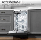 COMFEE' 18 Inch Built-in Dishwasher, Energy Star & NSF, Stainless Steel Tub
