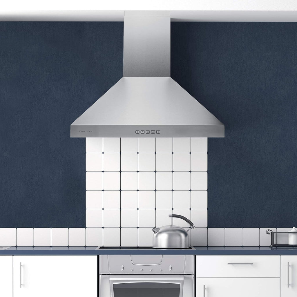 Hauslane Wall Mount Range Hood 30 Inch Convertible 350-750 CFM Low Noise