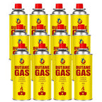 OptiProducts Butane Gas Canister 227g – Universal Fuel Cartridge for Camping Stove, BBQ Grill, Heater & Blow Torch – Safe, Lightweight Outdoor Cooking Gas Refill NEW