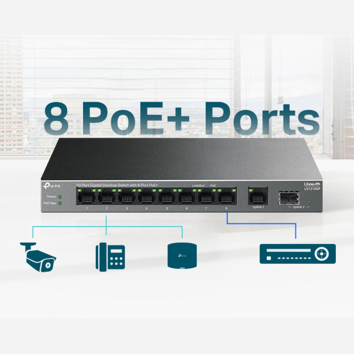 TP-Link LS1005G 5-Port Gigabit Network Switch, Ethernet Splitter