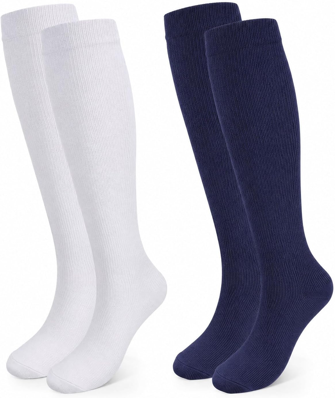Compression Socks, (2/4/6/7 Pairs) for Men & Women 15-20 mmHg is Best for Athletics, Running, Flight Travel, Support