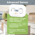 FireAngel FA6812 Digital Carbon Monoxide Detector for Home, 10yr CO Alarm