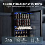Beverage Refrigerator, 2.47 Cu.Ft Mini Fridge Beverage Cooler