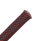 100ft - 1/2 inch PET Expandable Braided Sleeving – Black – Alex Tech Braided Cable Sleeve