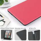 CoBak Case for 6" Kindle 11th Generation 2024 and 2022, Premium PU Leather Smart Cover with Auto Sleep/Wake for Kindle, Black