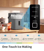 Comfee 33lbs Countertop Nugget Ice Maker, Self-Cleaning, with Ice Scoop