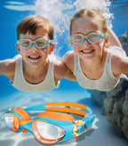 Kids Swimming Goggles for Boys & Girls Aged 6-14, Anti-Fog