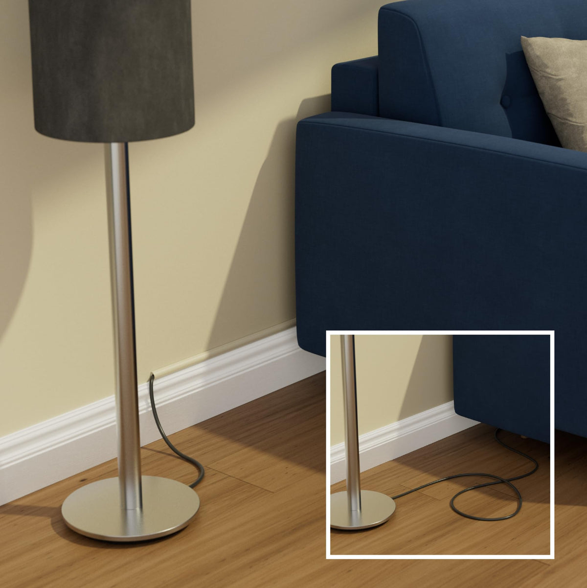 D-Line 157in Cord Cover Kit, Self-Adhesive Wire Hiders, Paintable Cable Raceway to Hide Wires on Wall, Electrical Cable Management - 10x 15.7 Lengths & 19 Accessories - 1.18" (W) x 0.59" (H) - Beige