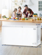 BLACK+DECKER 2.0 Cu. Ft. Compact Chest Freezer, BCFK206, White