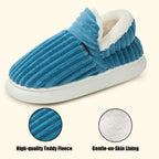 Misolin Slippers Women Clouds Bootie Corduroy Memory Foam Warm House Shoes