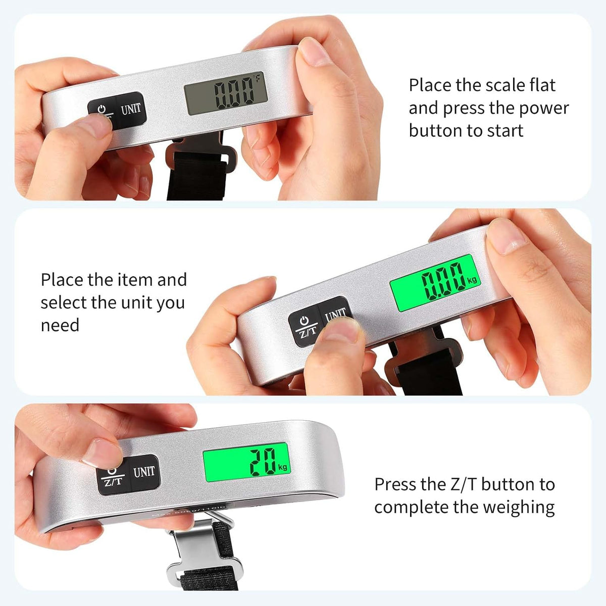 Blendura Luggage Scale, Digital Portable Luggage Weight Scale 110 lb/ 50kg