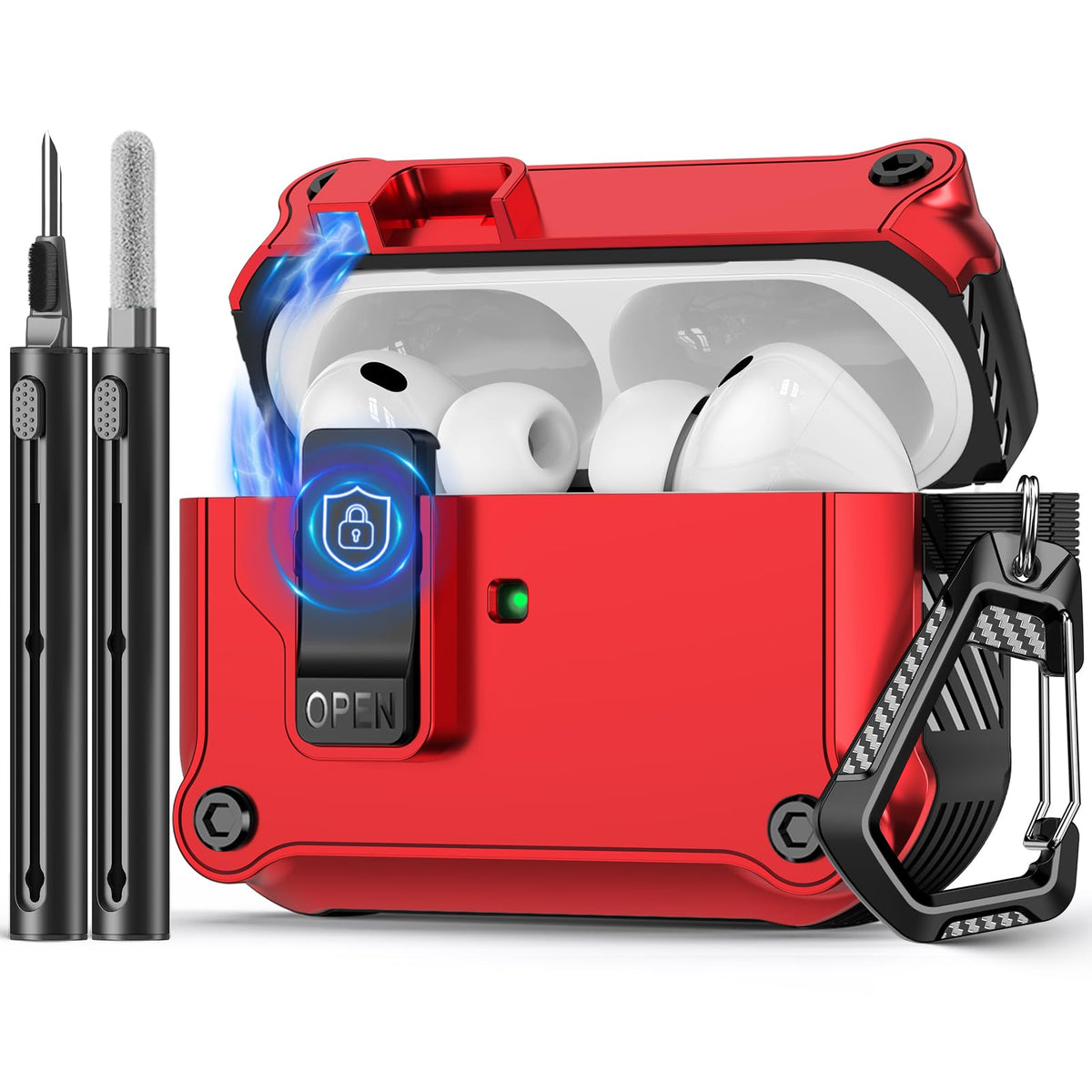 Pohgelan Compatible with AirPods Pro 2nd/1st Case (Blue)
