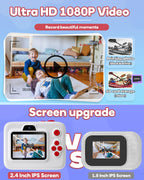 Dylanto Kids Camera Instant Print,1080P Kids Instant Cameras that Print Photos,Christmas Birthday Gifts for Girls Age 3-12,Portable Toy for 3 4 5 6 7 8 9 10 Year Old Girls Boys-Blue