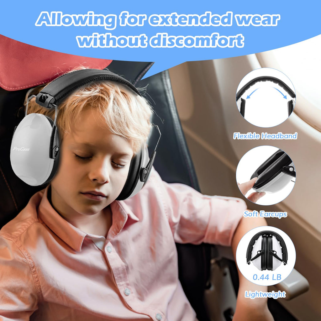 ProCase Ear Defenders for Children/Toddlers 3-16 Years SNR 27dB -Purple