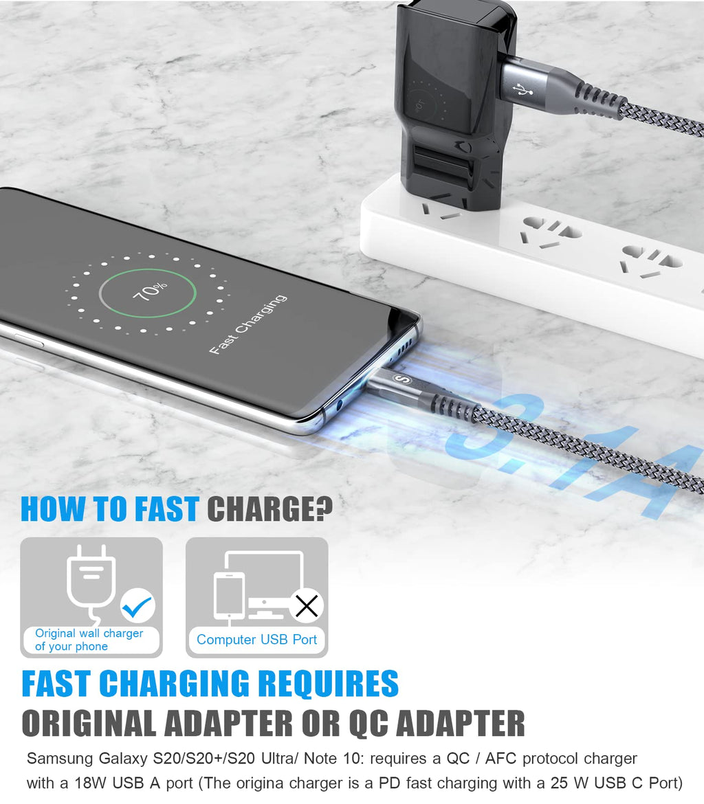2-Pack 1M USB C Cable 3.1A Fast Car Charger Cable Compatible for iPhone 17 air 16 15 Plus Pro Max, Samsung Flip/Fold 7 6 5 4 3 S26 S25 S24 S10 S20 S21 S22 S23 A16/15/14/13/12 A35/A34 A56/55/54, Pixel