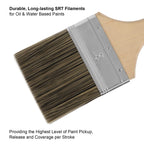 Genixart Double Thick Chip Paint Brush, Wood Stain Brush for Fence, 4 Inch