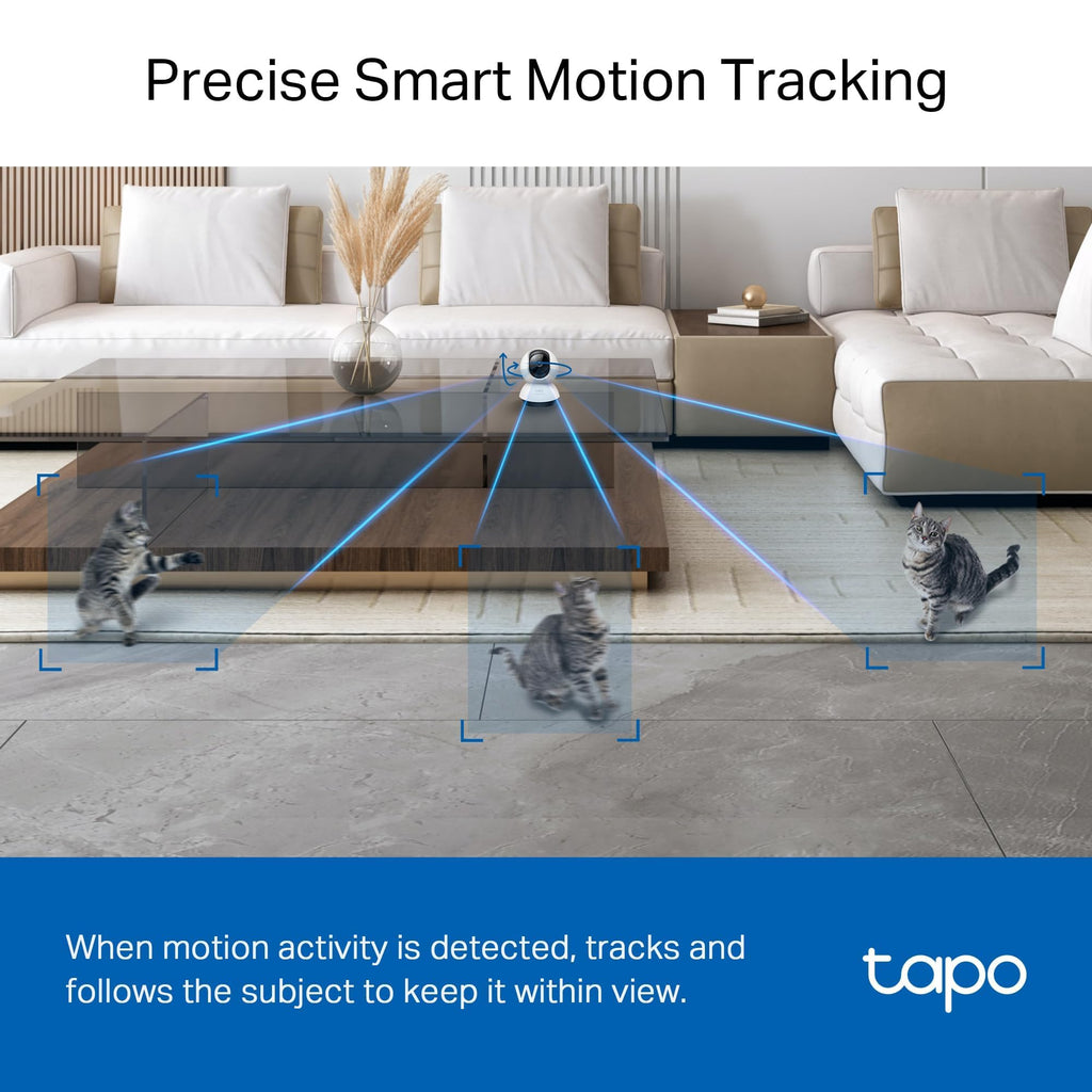 Tapo C210 2K 3MP Pan/Tilt Indoor Security Camera Pet Camera House Security