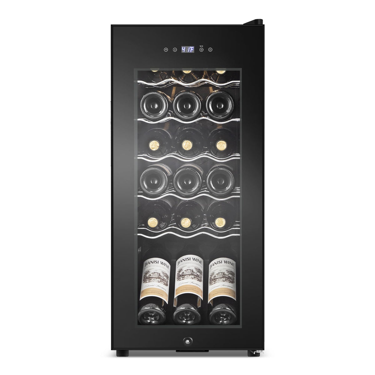 Commercial Cake Display Refrigerator, 78L Countertop Glass Cooler with LED Light, 32-53.6°F Digital Thermostat, Frost-Free Pastry Showcase for 11" Cake, Tempered Glass & Rear Door for Bakery/Cafe/Home