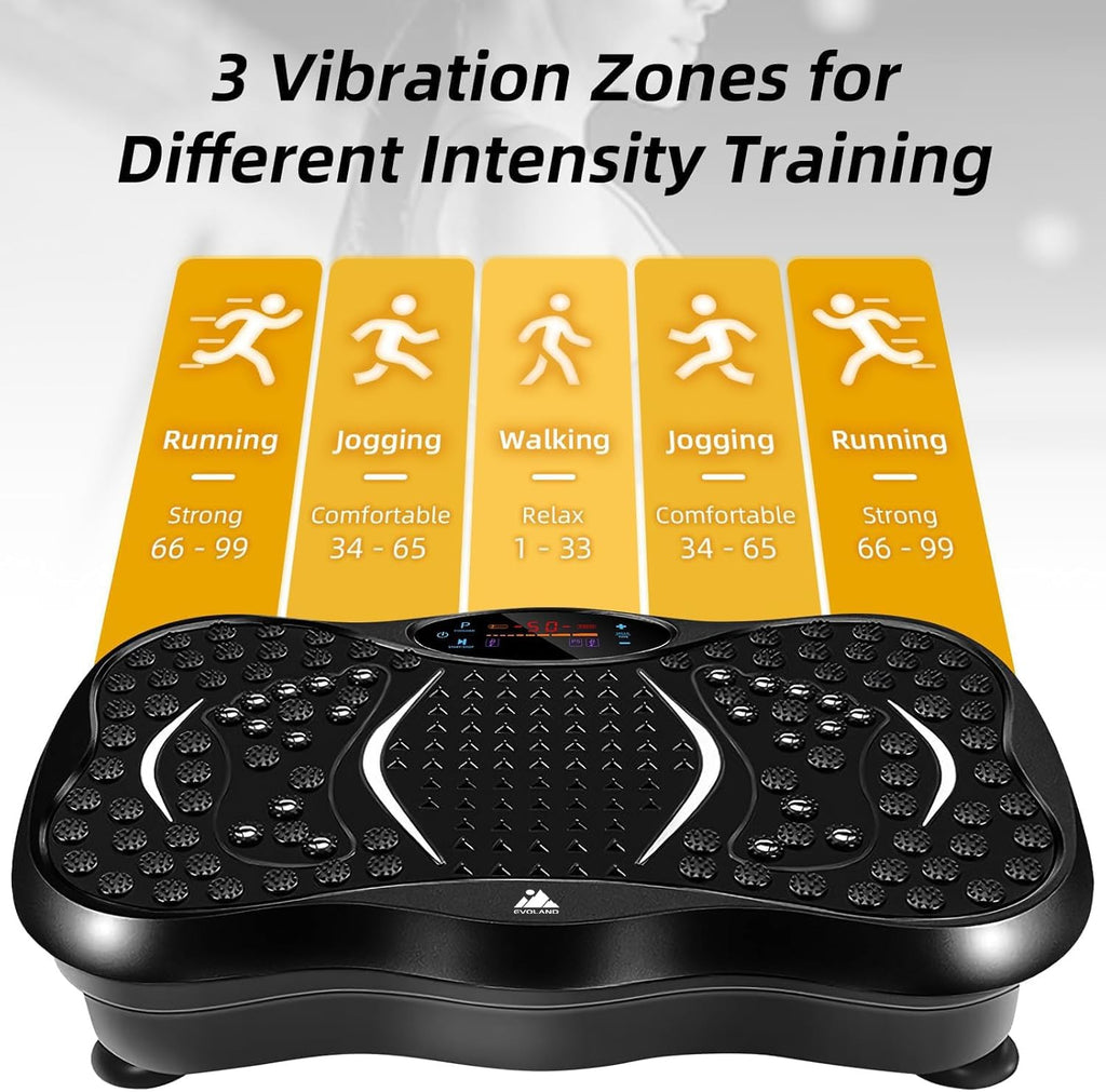 EVOLAND Vibration Plate Exercise Machine, Fitness Vibration Trainer