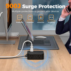 TESSAN Surge Protector Power Strip with 900J Surge Protection, 5 Ft, Grey