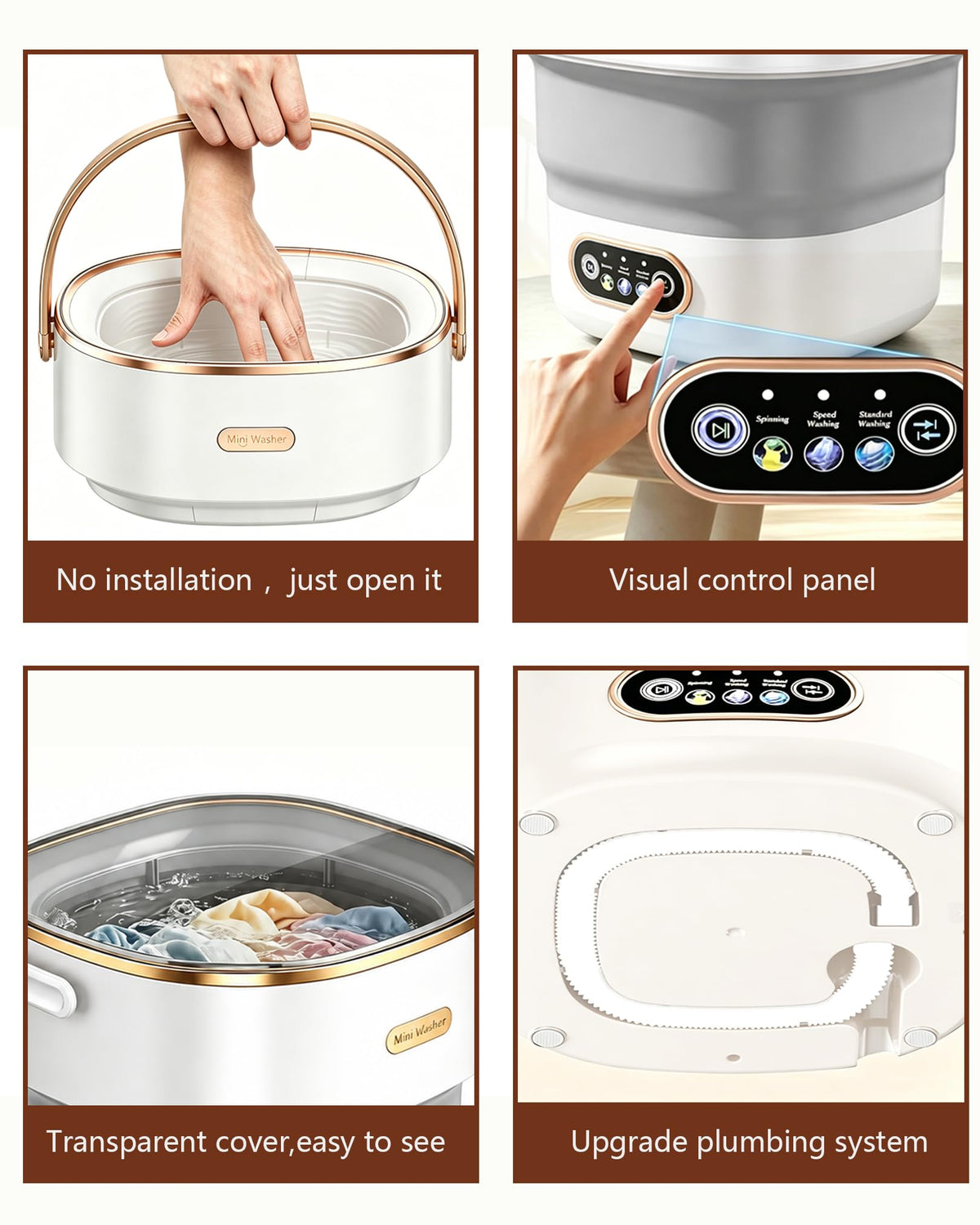 20L Mini Portable Washing Machine,Portable Washer Mini Lavadora Portatil