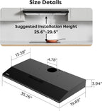 CIARRA Ductless Range Hood 30 inch Under Cabinet Hood Vent for Kitchen Ducted and Ductless Convertible CAS75918A