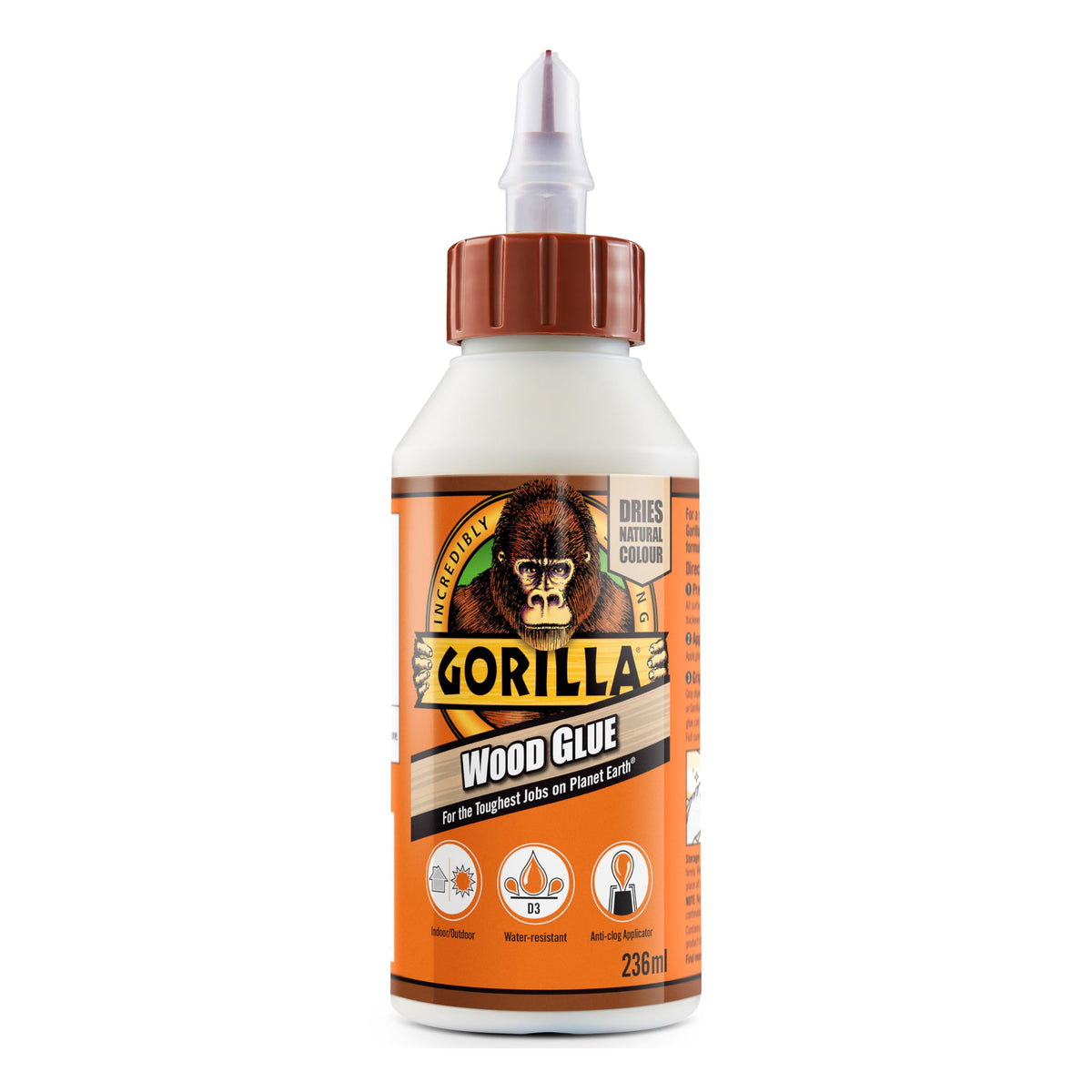 Gorilla 5044361 Wood Glue 1L (4 Pack)