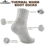 Niorasen Women's Thermal Socks, 3 Pairs Full Cushioned, Cosy Gift Winter