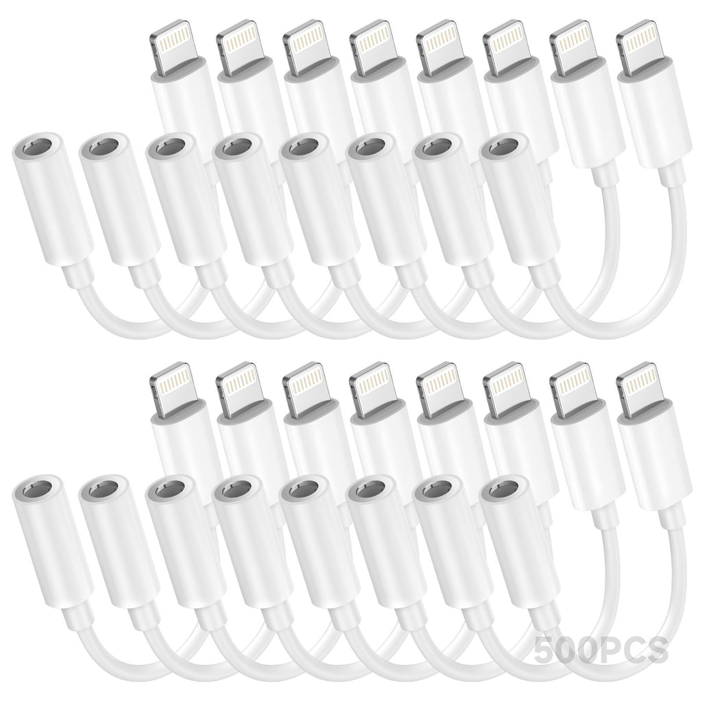 Apple MFi Certified 1 Pack Lightning to 3.5 mm Headphone Jack Adapter for iPhone, iPhone Aux Adapter Converter Dongle Audio Cable Compatible with iPhone 14 13 12 11 X XS 8 7 Black
