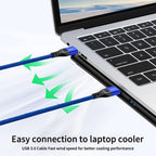 USB 3.0 Cable 1M,5Gbps High Speed Transfer USB to USB Cable USB 3.0 A to A Data Cable Braided Compatible with External Hard Drive/Laptop Cooling Pad/Docking Station/PC/TV/DVD/Printer,Grey