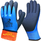 Winter Work Gloves Thermal Fleece Liner Waterproof Coating Superior Grip for Cold Weather Car Washing Gardening Fishing Multipurpose