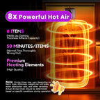 Portable Clothes Dryer, Clothes Dryer Hold 12 Items Up, With Time Setting、Remote Control, Portable Dryers For Laundry, Apartments, RV, Travel, Low noise、Energy Saving (Grey)