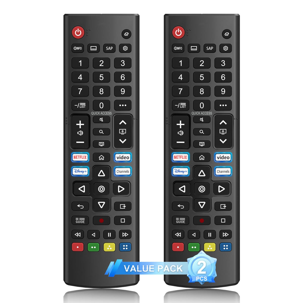 (Pack of 2) Replacement Remote Control Compatible for Roku TV,for TCL Roku/for Hisense Roku/for Onn Roku(Not for Roku Stick,Box and Players)