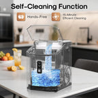 ICEPURE Nugget Ice Makers Countertop with App, Portable Ice Machine