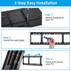 HOME VISION Heavy Duty Tilt TV Wall Mount for 32-86 Inch Flat/Curved Screen
